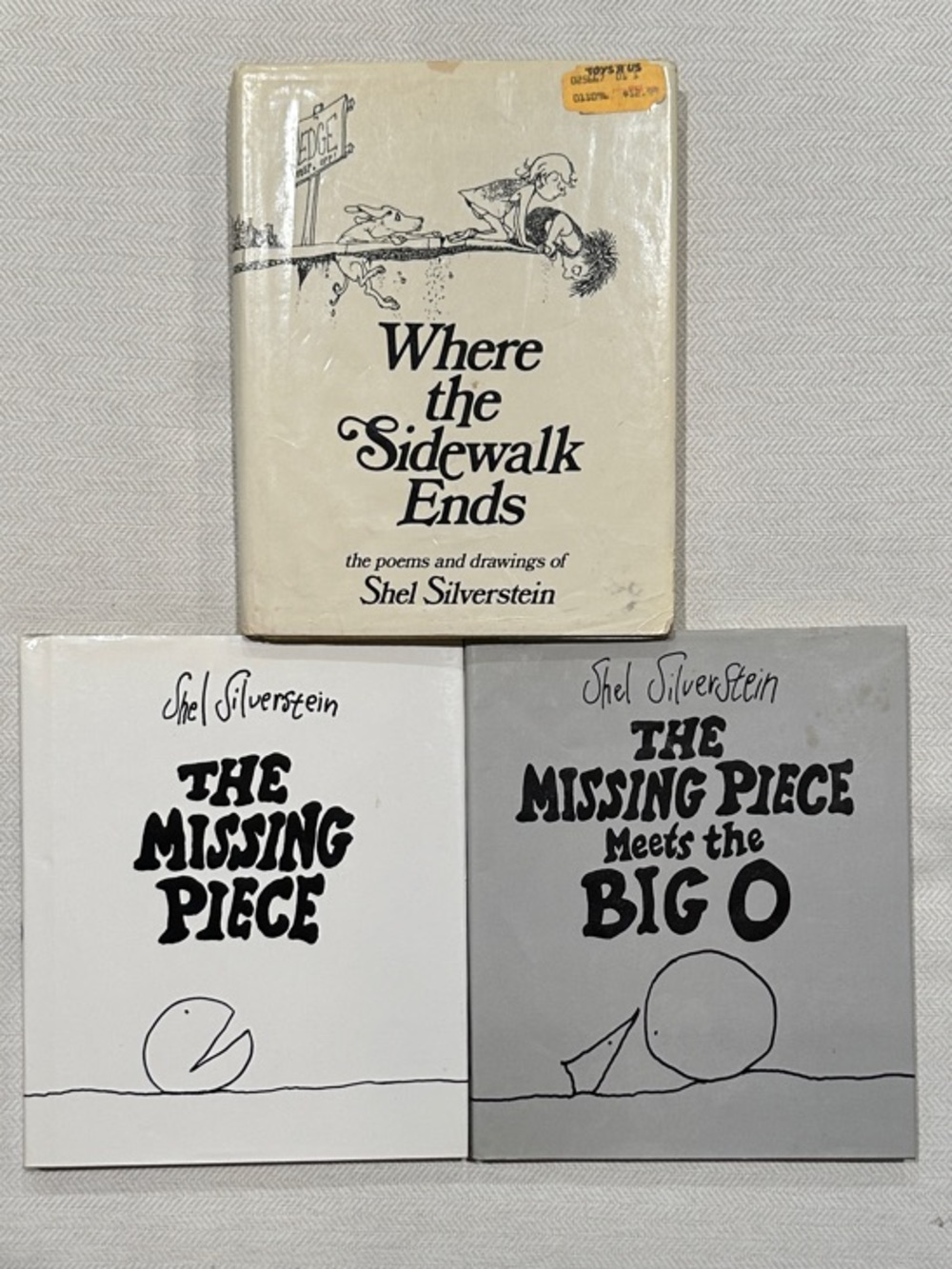 Shel Silverstein 3-Hardback Lot! Sidewalk Ends, Missing Piece, Big O